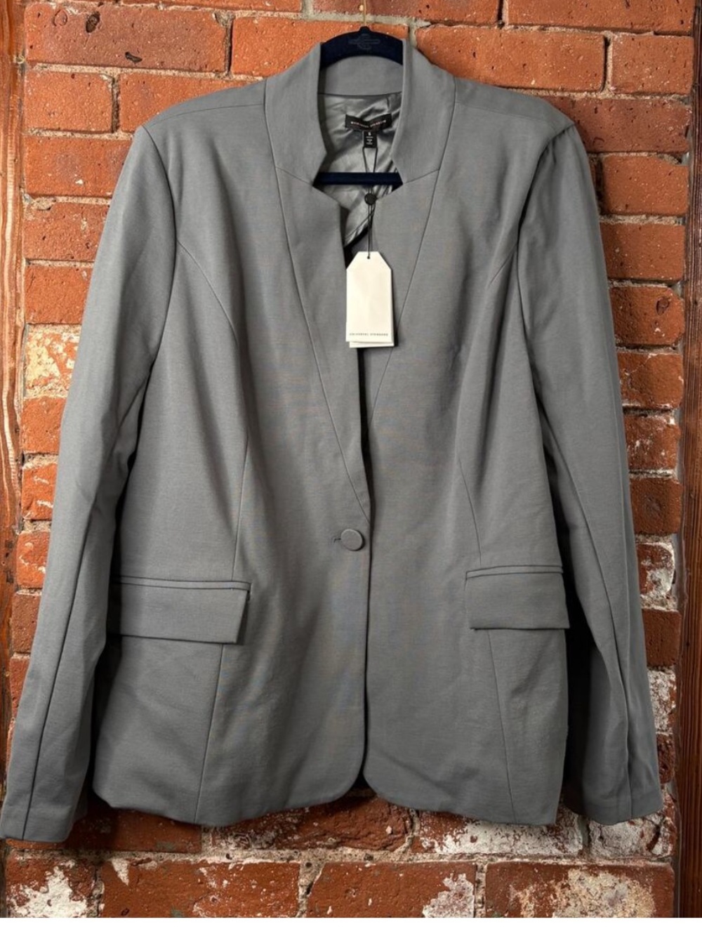 NWT Universal Standard Miranda Smoking Jacket in Stormy Weather Sz S (14-16 XL)